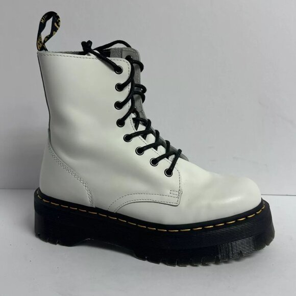 Dr Martens Womens Jadon Boot White, Size US M, UK